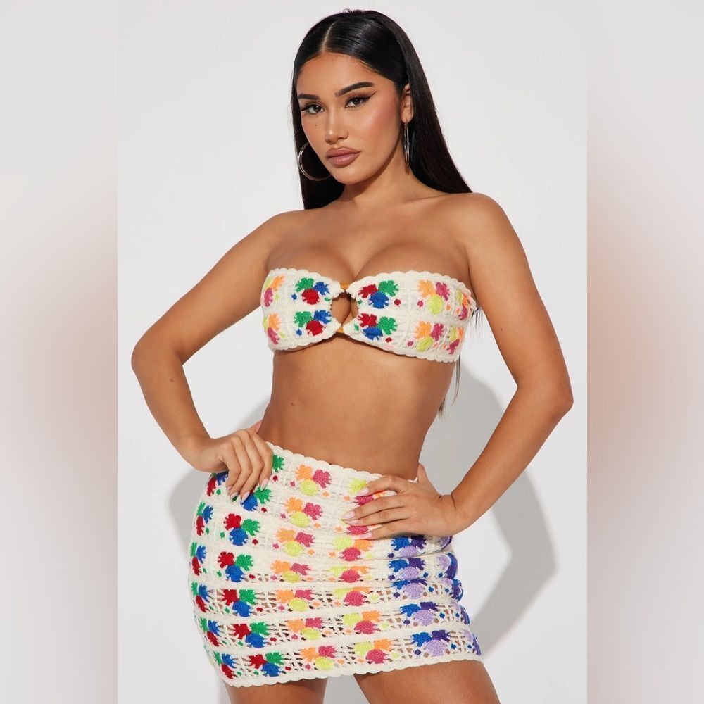 FN Vacation Edition Crochet Skirt Set